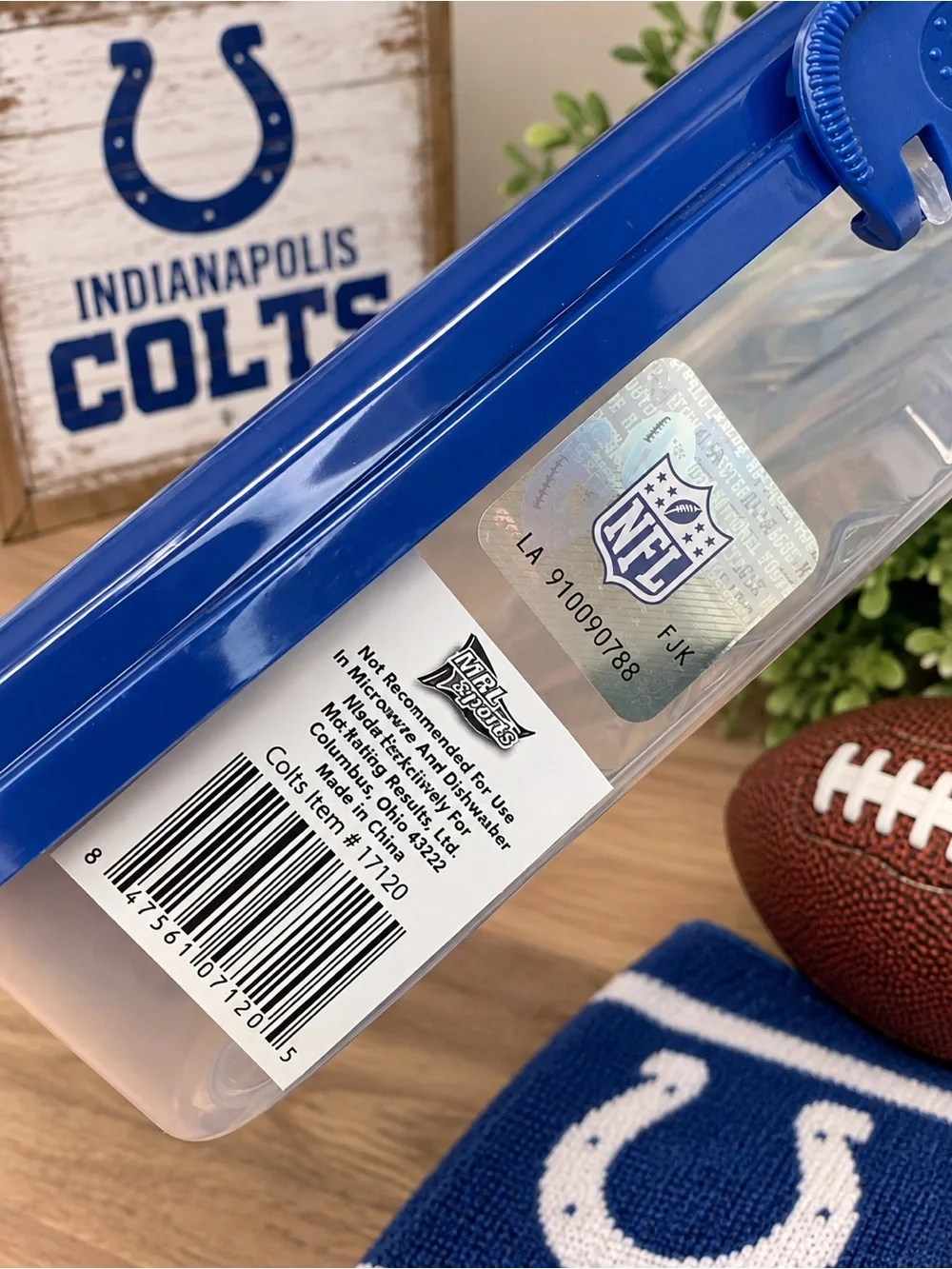 Indianapolis Colts NFL Pizza Slice Food Container 🏈🍕